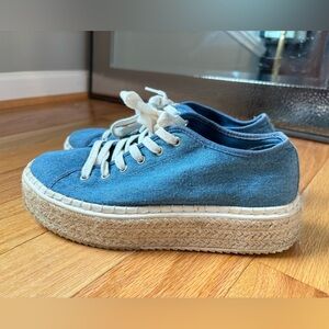 Espadrille Sneakers Denim Blue Women’s 8